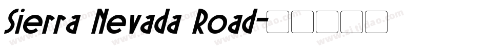 Sierra Nevada Road字体转换